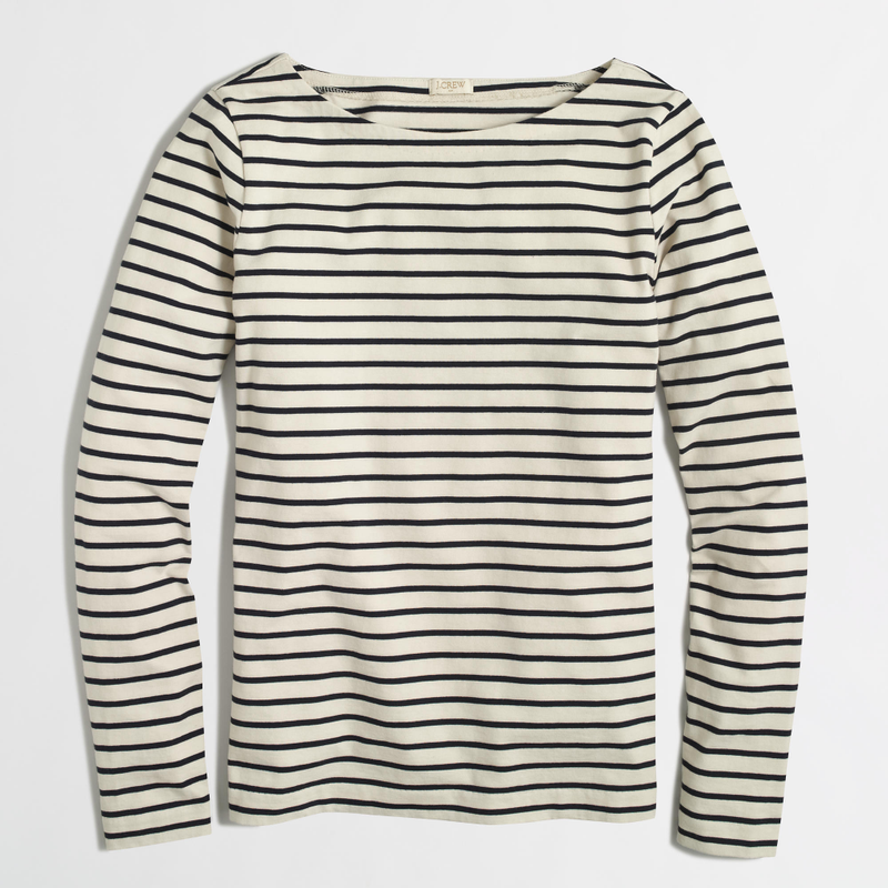 J. Crew Factory Boatneck Tee, $14.99 (was $49.50) The perfect beach cover up. Again, no idea why this is so cheap — the reviews are all great. You tell us!